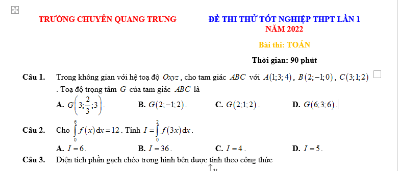 #baitaptoanlop12, #baitoanlop12, #logaritlop12, #giaitoan12, #dethihk1montoanlop12, #dethithutoan12, #côngthứchìnhhoc12, #hinhhoclop12, #thithptqg,