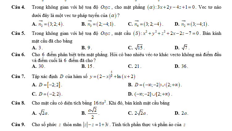 #baitaptoanlop12, #baitoanlop12, #logaritlop12, #giaitoan12, #dethihk1montoanlop12, #dethithutoan12, #côngthứchìnhhoc12, #hinhhoclop12, #thithptqg,