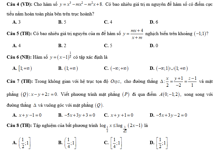 #baitaptoanlop12, #baitoanlop12, #logaritlop12, #giaitoan12, #dethihk1montoanlop12, #dethithutoan12, #côngthứchìnhhoc12, #hinhhoclop12, #thithptqg,