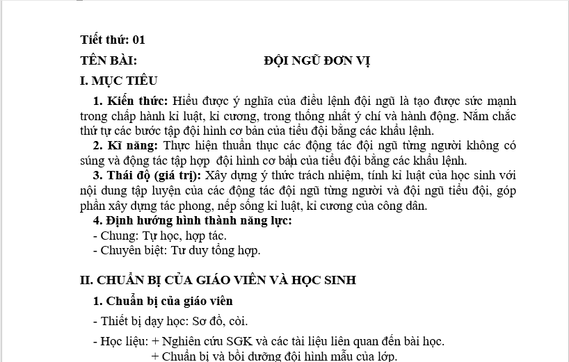 Giáo dục quốc phòng 11