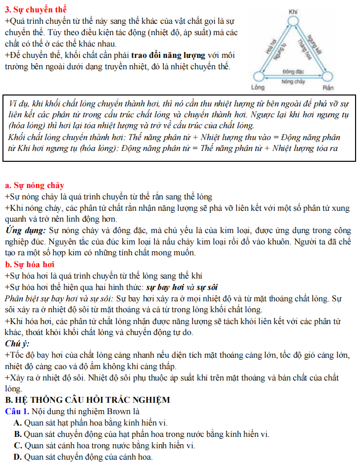 TÀI LIỆU ÔN THI LỚP 12 MÔN VẬT LÝ 