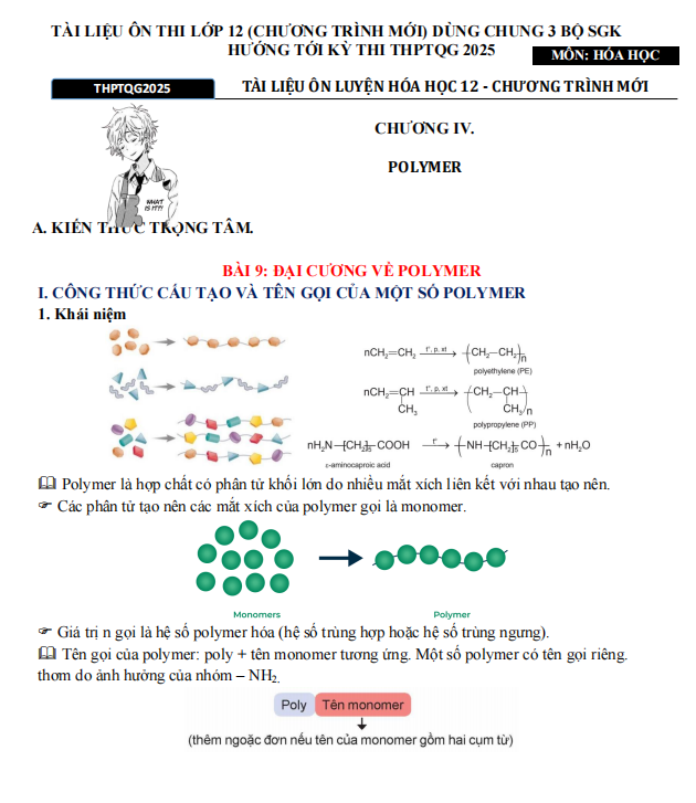 TÀI LIỆU ÔN LUYỆN HÓA HỌC 12