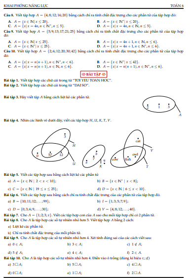 Khai phá năng lực toán 6