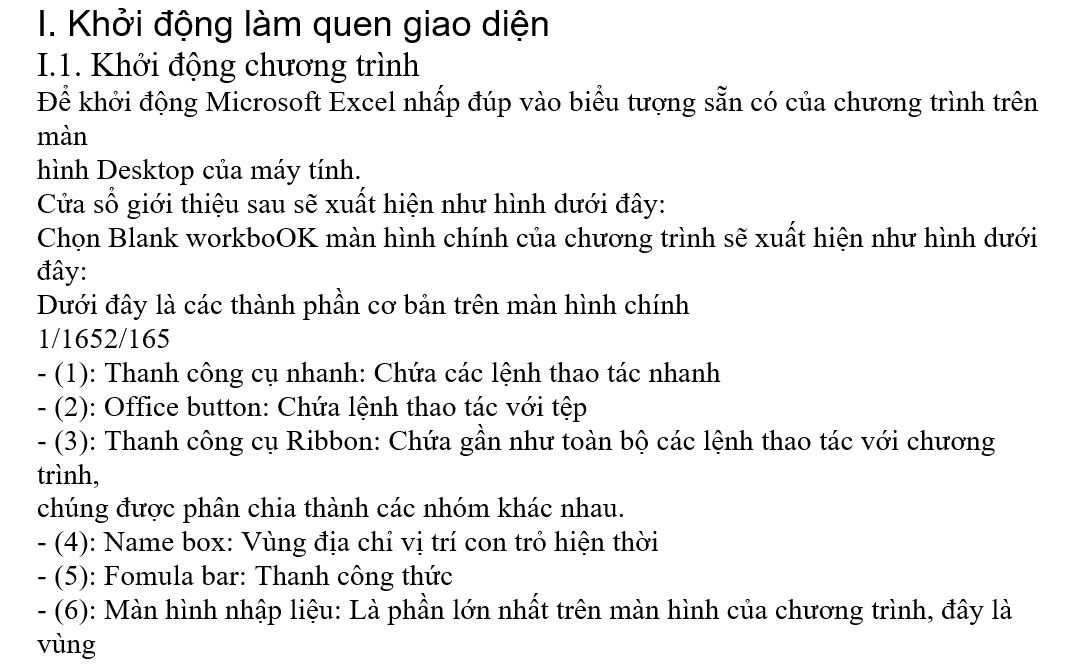 TÀI LIỆU MICROSOFT EXCEL 