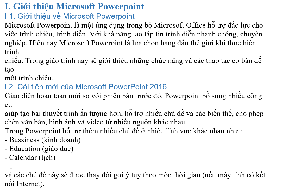 TÀI LIỆU MICROSOFT POWERPOINT 