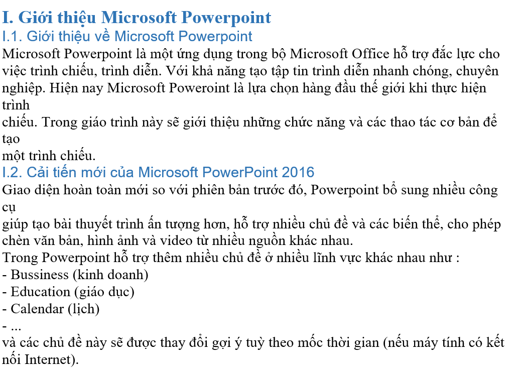 TÀI LIỆU MICROSOFT POWERPOINT 