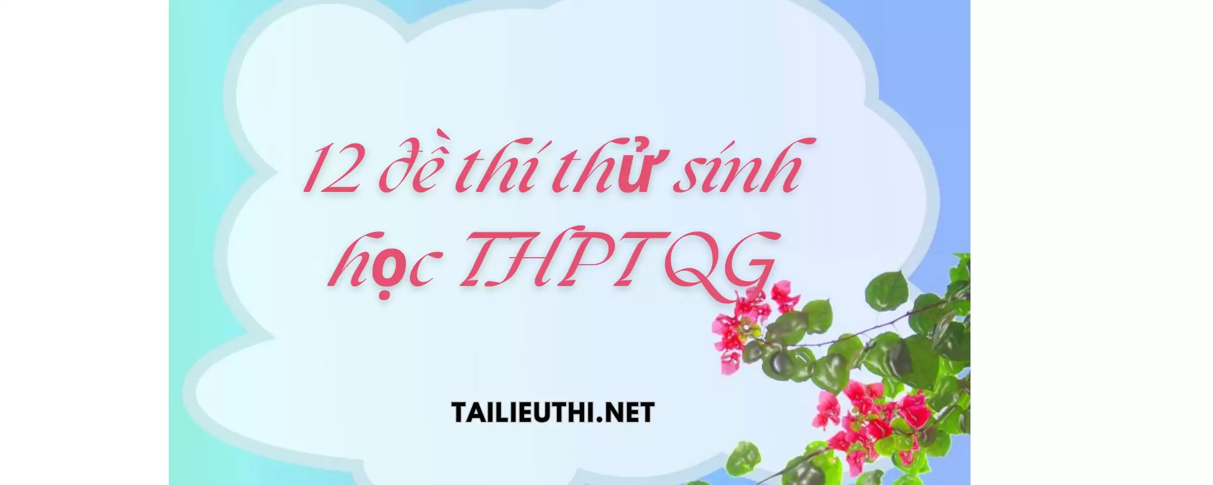 12 đề thi thử môn Sinh thpt