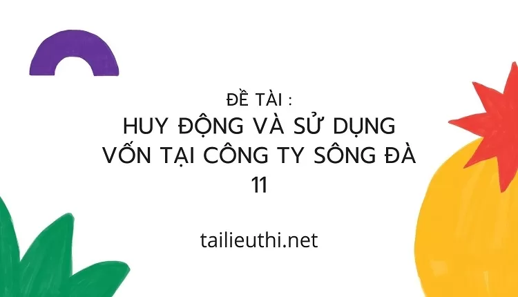 Huy động và sử dụng vốn tại công ty Sông Đà 11 .......