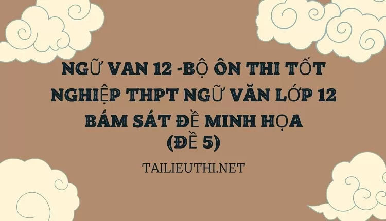 BỘ ÔN THI TỐT NGHIỆP THPT NGỮ VĂN LỚP 12 BÁM SÁT ĐỀ MINH HỌA(ĐỀ 5)