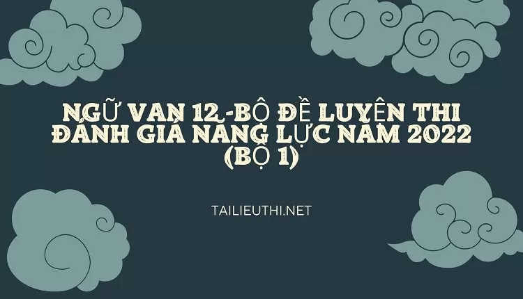 BỘ ĐỀ LUYỆN THI ĐÁNH GIÁ NĂNG LỰC NĂM 2022(BỘ 1)