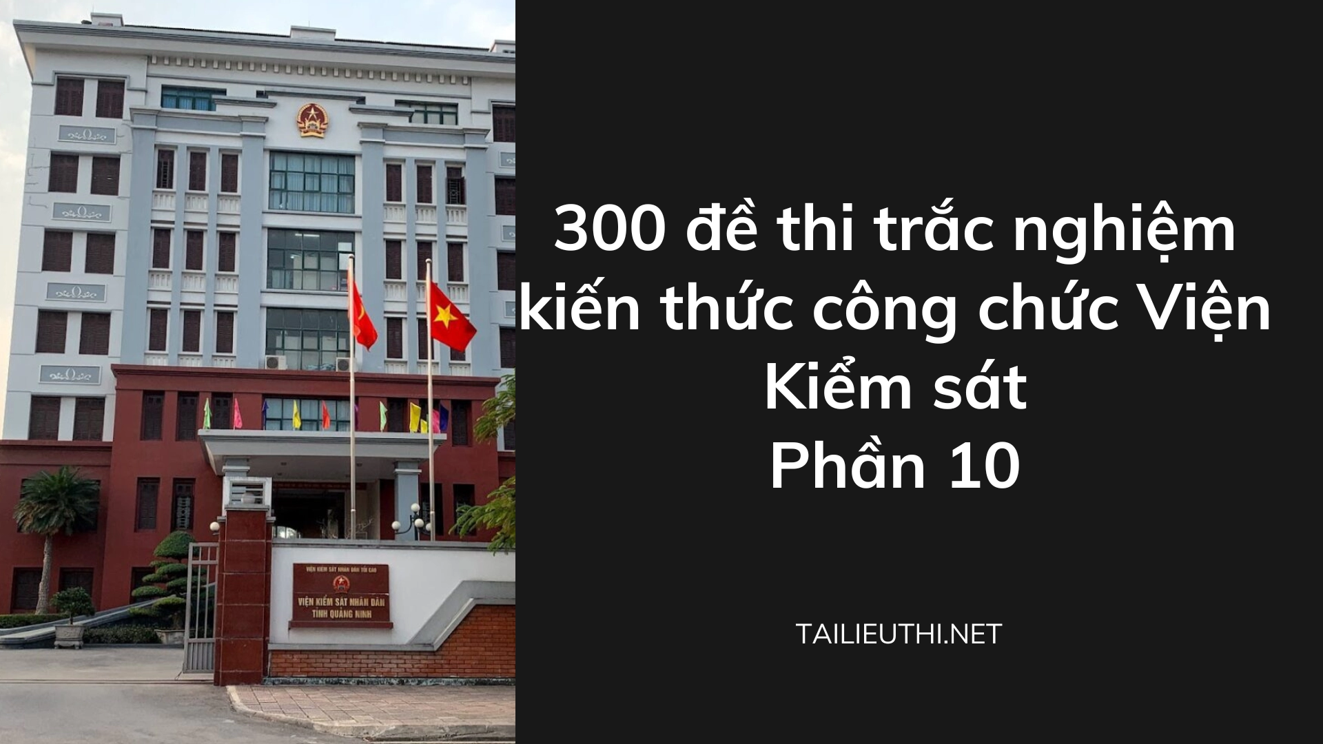 300 đề thi trắc nghiệm kiến thức công chức Viện Kiểm sát  Phần 10