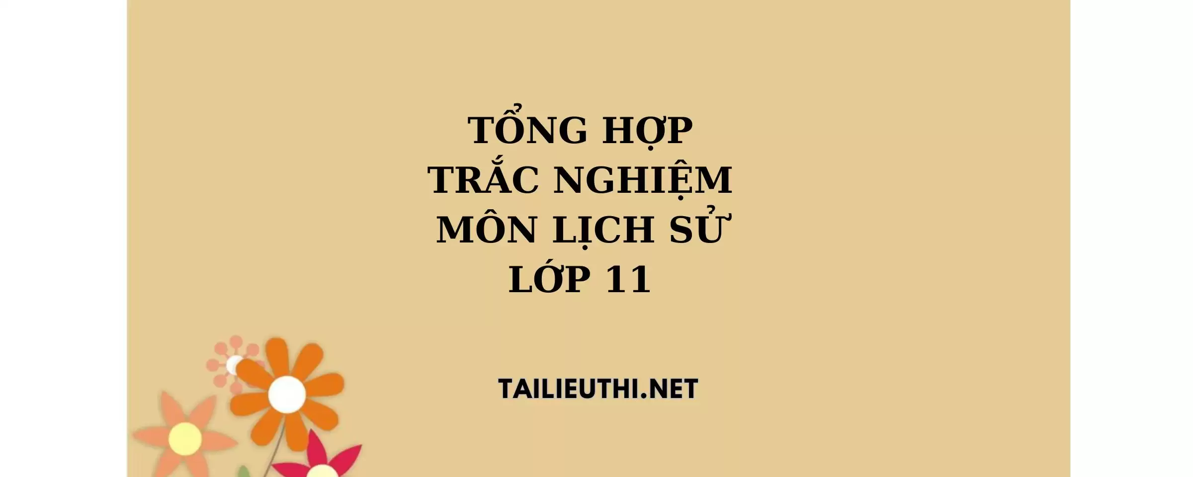 Tổng hợp trắc nghiệm môn sử lớp 11