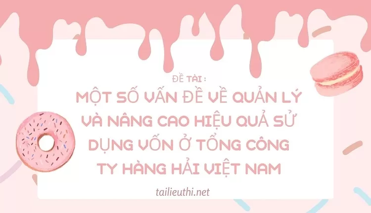 nâng cao hiệu quả sử dụng vốn ở Tổng Công ty Hàng hải Việt Nam