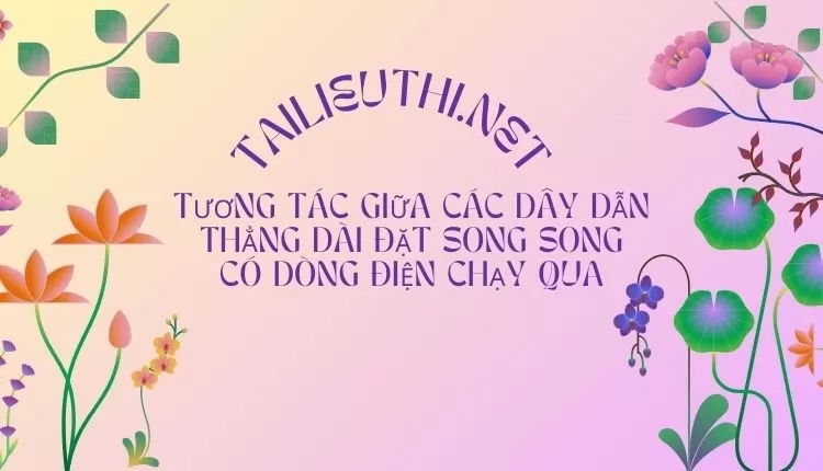 TƯƠNG TÁC GIỮA CÁC DÂY DẪN THẲNG DÀI ĐẶT SONG SONG CÓ DÒNG ĐIỆN CHẠY QUA