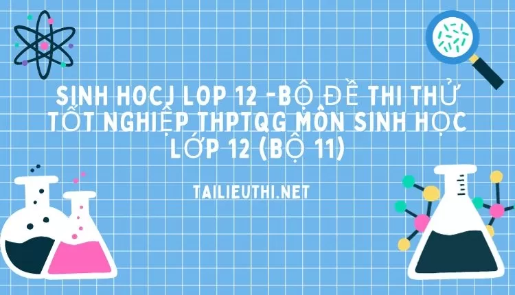 BỘ ĐỀ THI THỬ TỐT NGHIỆP THPTQG MÔN SINH HỌC LỚP 12 (BỘ 11)