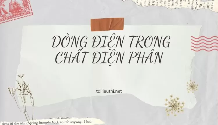 DÒNG ĐIỆN TRONG CHẤT ĐIỆN PHÂN ( đa dạng và chi tiết )...