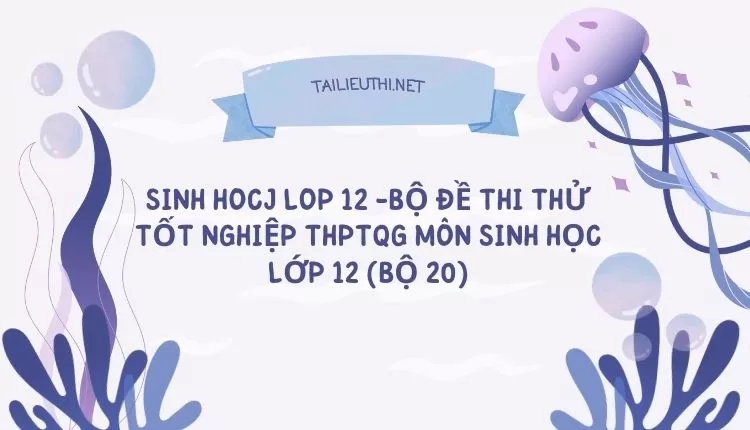 BỘ ĐỀ THI THỬ TỐT NGHIỆP THPTQG MÔN SINH HỌC LỚP 12 (BỘ 20)