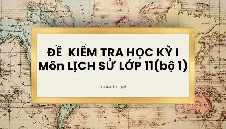 ĐỀ  KIỂM TRA HỌC KỲ I Môn LỊCH SỬ LỚP 11(bộ 1) (hay và chi tiết )...