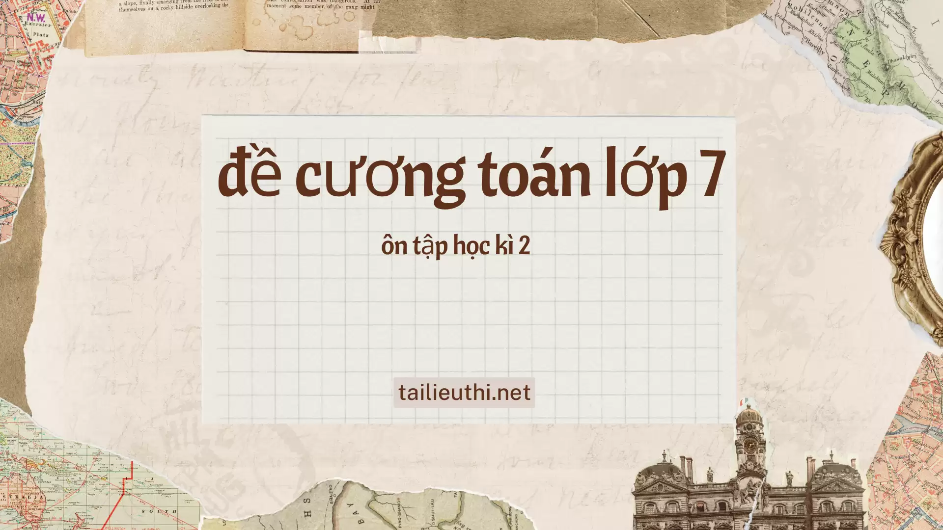 đề cương ôn thi toán lớp 7