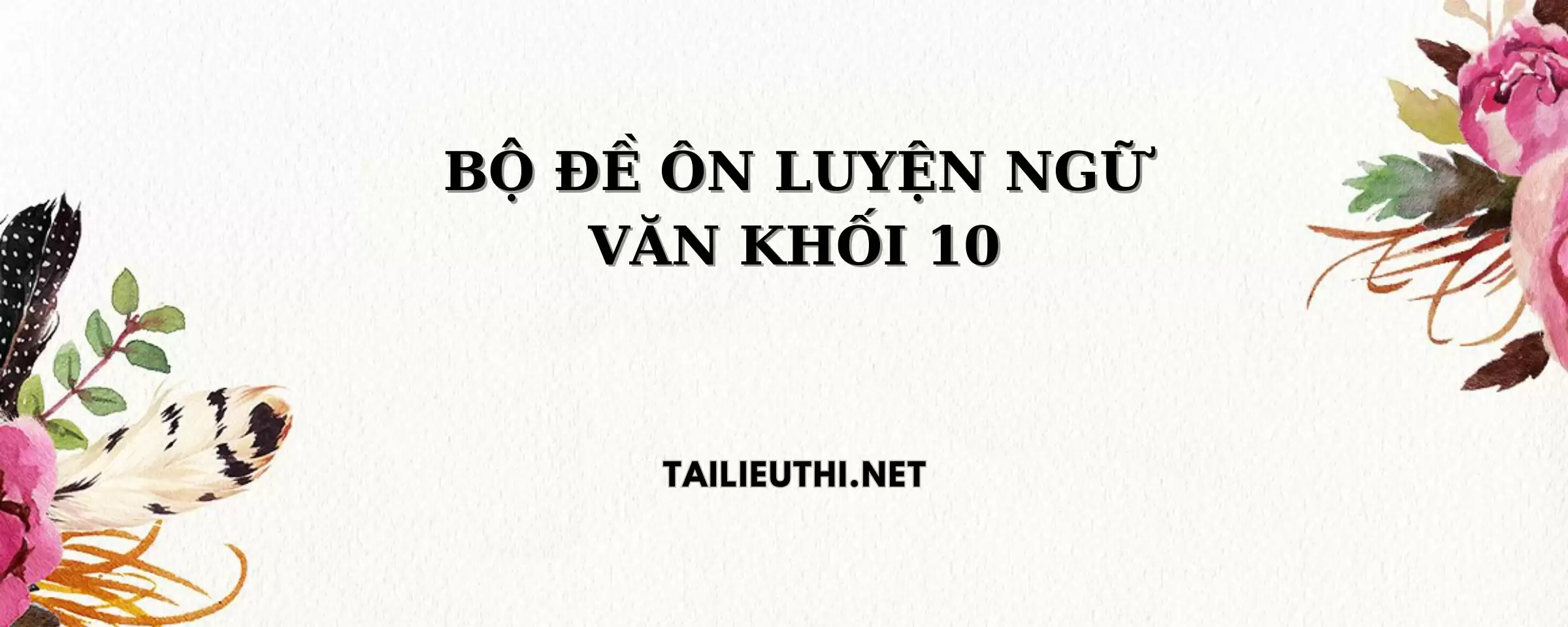 BỘ ĐỀ ÔN LUYỆN NGỮ VĂN KHỐI 10