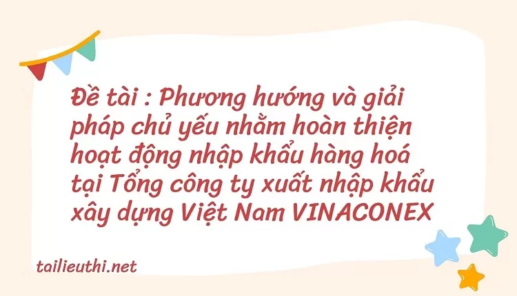 Tổng công ty xuất nhập khẩu xây dựng Việt Nam VINACONEX