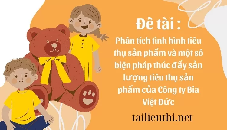 biện pháp thúc đẩy sản lượng tiêu thụ sản phẩm của Công ty Bia Việt Đức