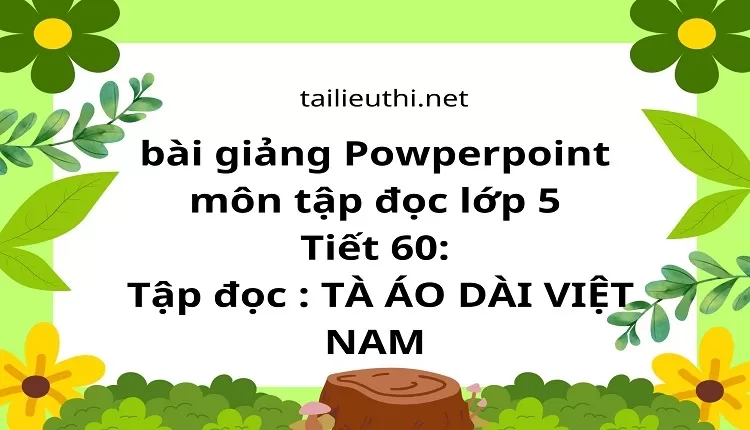 Tiết 60:Tập đọc : TÀ ÁO DÀI VIỆT NAM