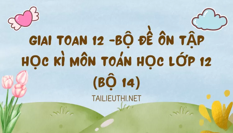 BỘ ĐỀ ÔN TẬP HỌC KÌ MÔN TOÁN HỌC LỚP 12 (BỘ 14)