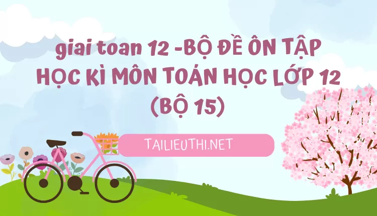 BỘ ĐỀ ÔN TẬP HỌC KÌ MÔN TOÁN HỌC LỚP 12 (BỘ 15)