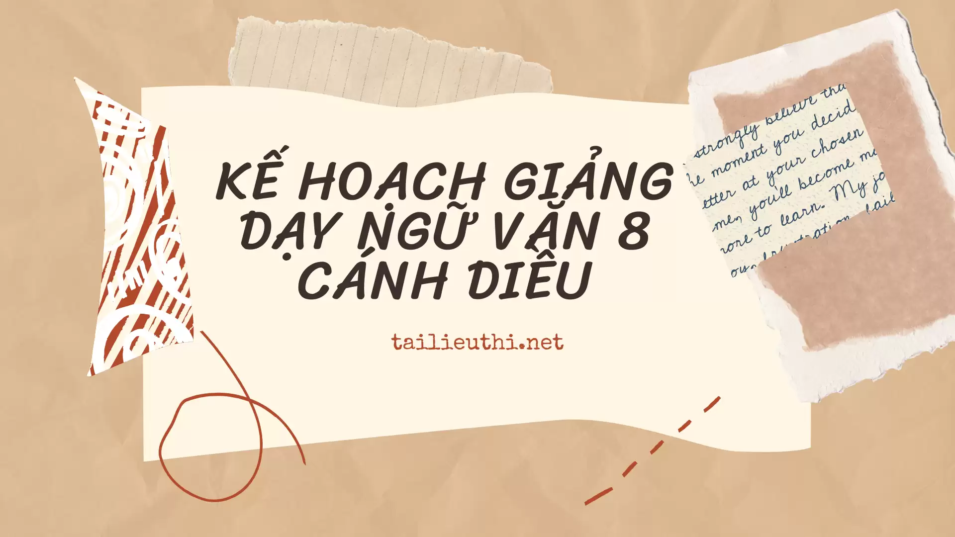 kế hoạch giảng dạy ngữ văn 8 cánh diều