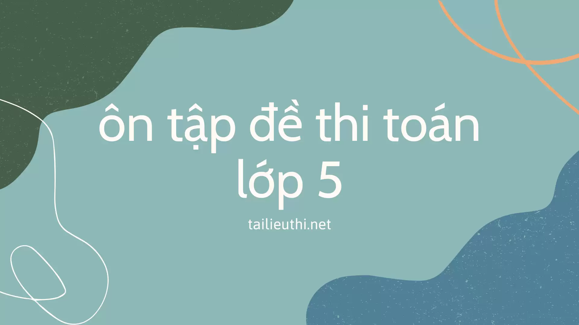 ôn thi toán lớp 5