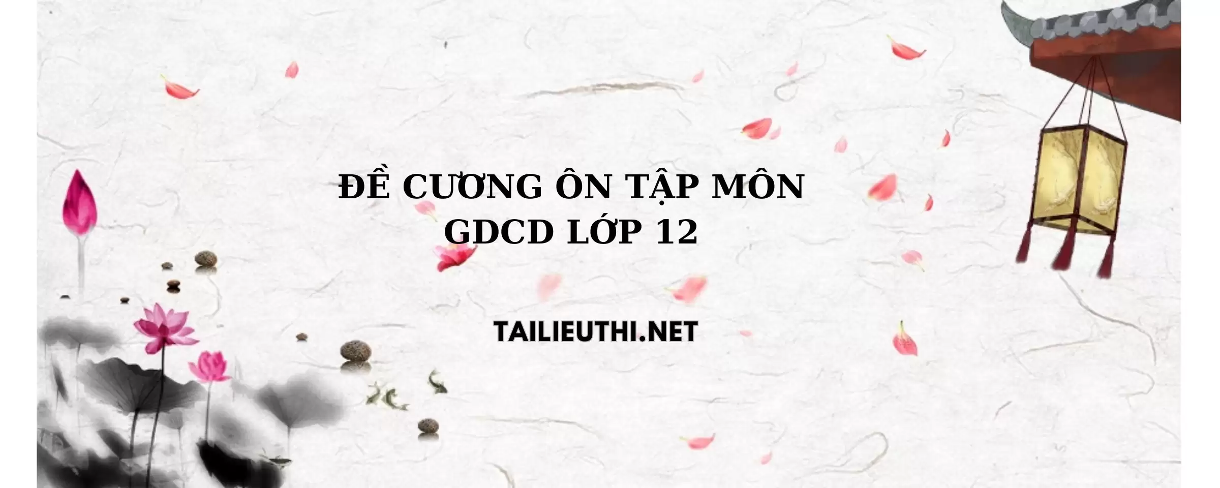 Tài liệu ôn tập thi THPT môn GDCD