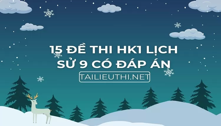 15 đề thi HK1 lịch sử 9 có đáp án