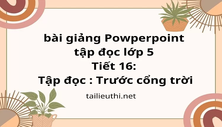 Trước cổng trời