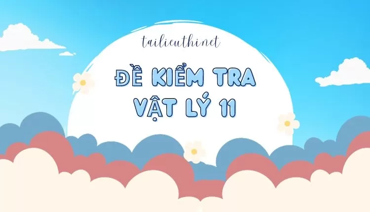 ĐỀ KIỂM TRA VẬT LÝ 11