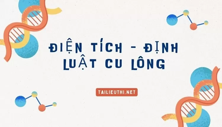 ĐIỆN TÍCH – ĐỊNH LUẬT CU LÔNG (hay và chi tiết )