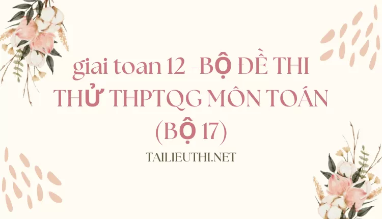 BỘ ĐỀ THI THỬ THPTQG MÔN TOÁN (BỘ 17)