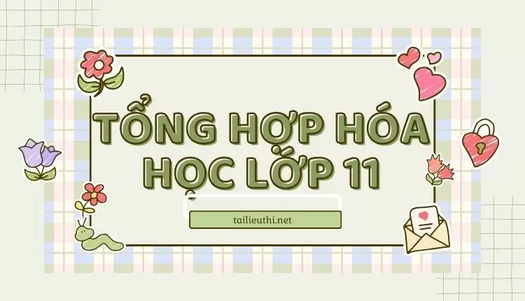 tổng hợp hóa học lớp 11 (đa dạng và chi tiết )...