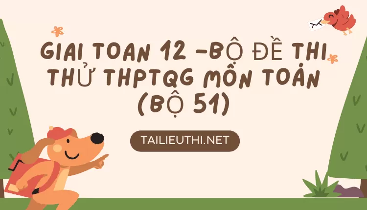 BỘ ĐỀ THI THỬ THPTQG MÔN TOÁN (BỘ 51)