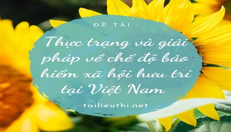 Thực trạng và giải pháp về chế độ bảo hiểm xã hội hưu trí tại Việt Nam ..