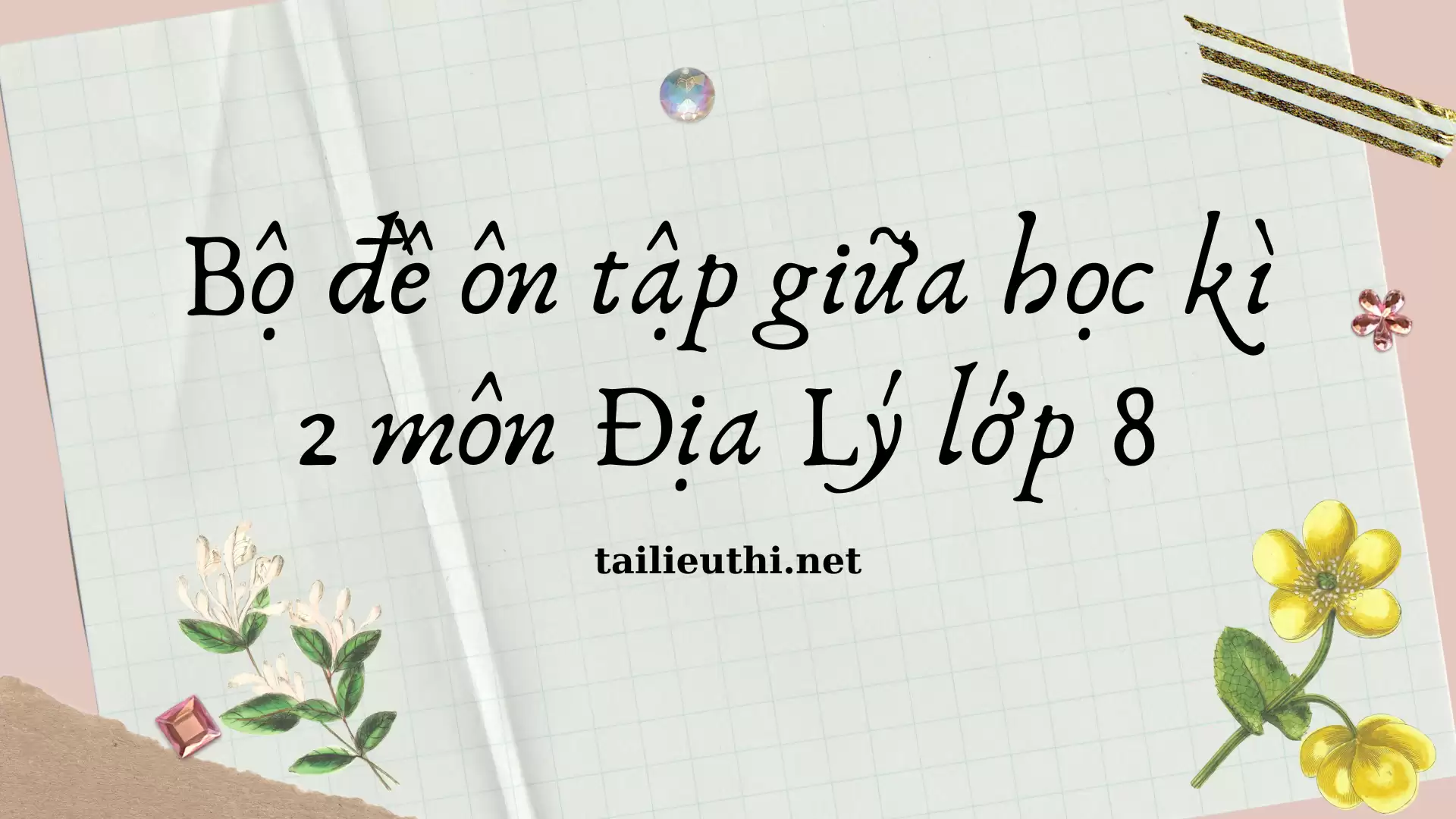 Bộ đề ôn tập giữa học kì 2 môn Địa Lý lớp 8 (có đáp án)