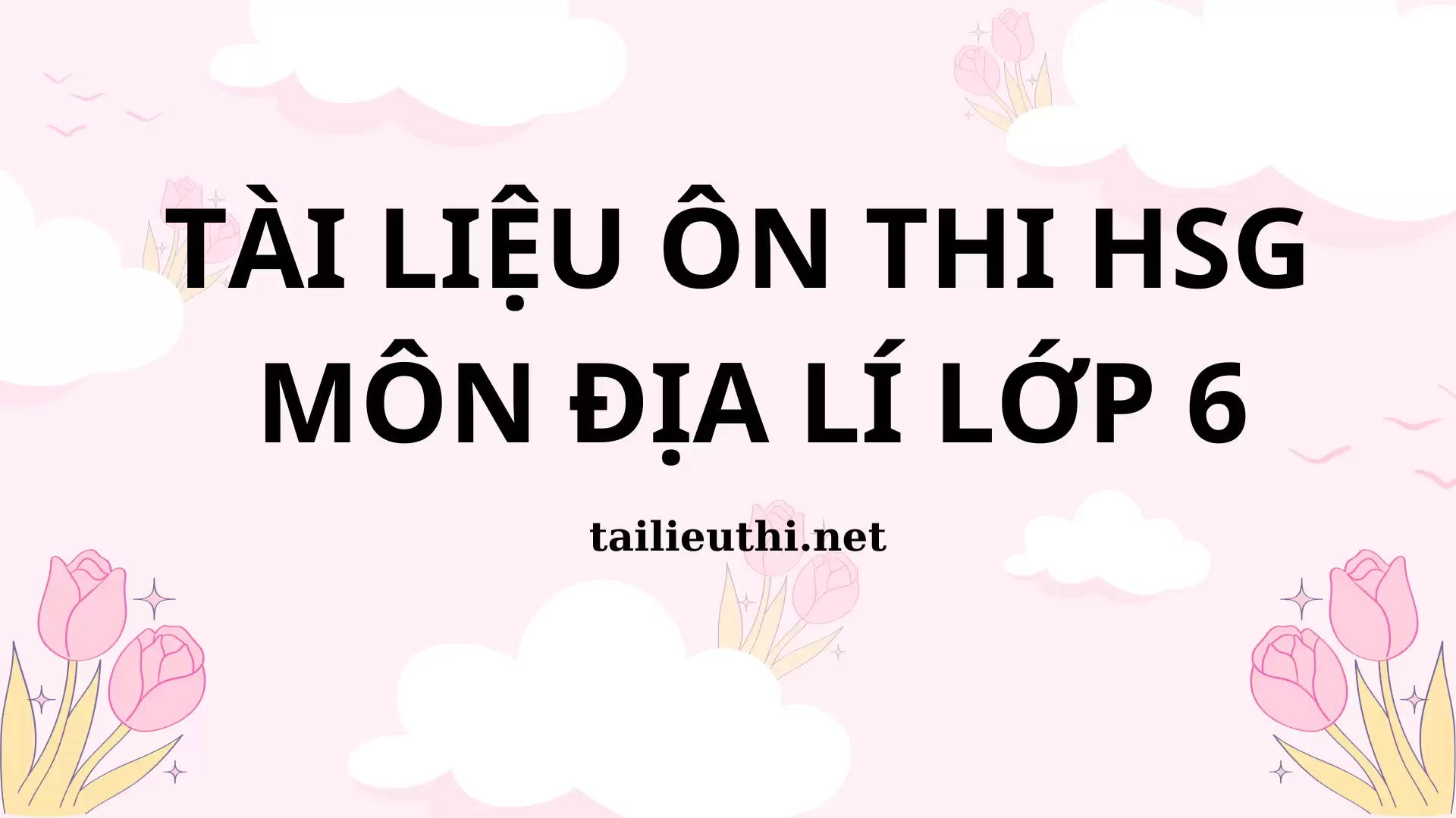 TÀI LIỆU ÔN THI HỌC SINH GIỎI MÔN ĐỊA LÍ LỚP 6