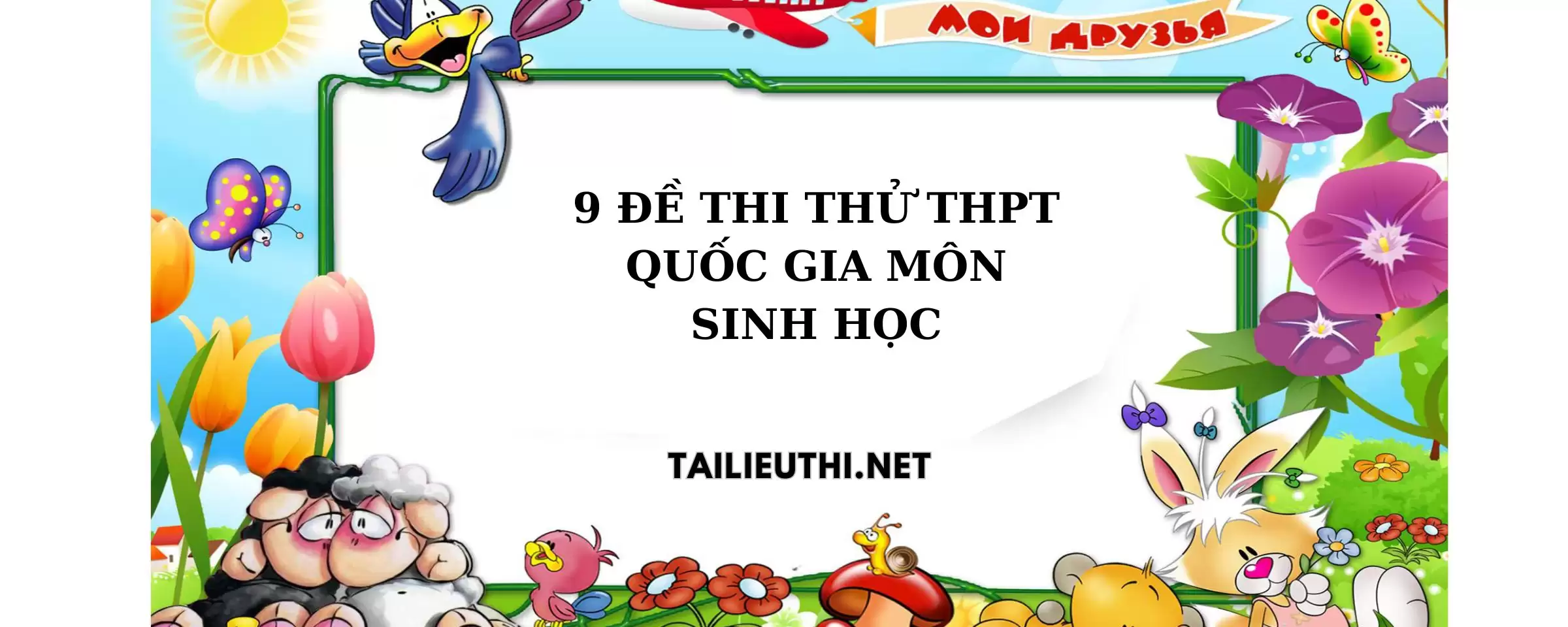 9 đề thi thử thpt môn sinh học