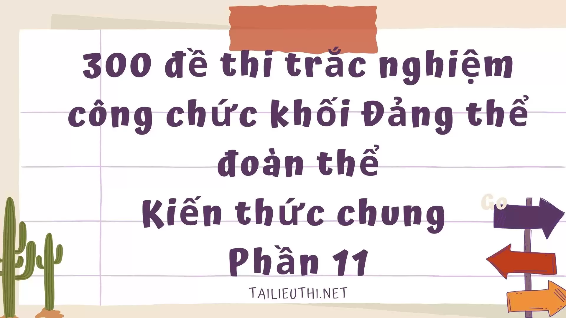 300 đề thi  trắc nghiệm công chức khối Đảng thể đoàn thể Phần 11