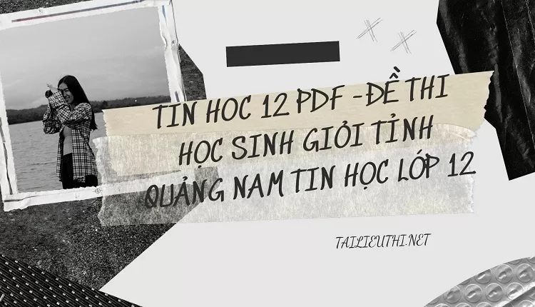 ĐỀ THI HỌC SINH GIỎI TỈNH QUẢNG NAM TIN HỌC LỚP 12