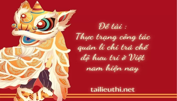 Thực trạng công tác quản lí chi trả chế độ hưu trí ở Việt nam hiện nay...