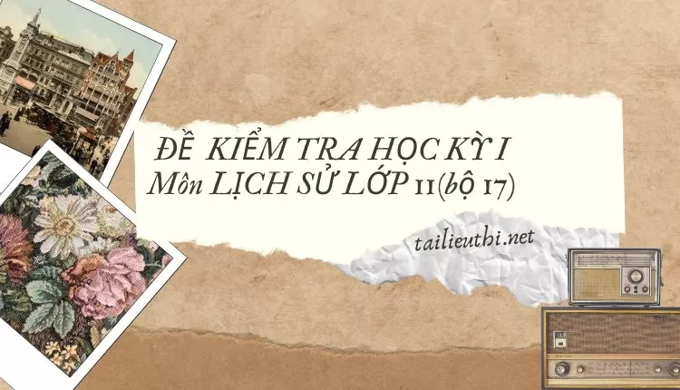 ĐỀ  KIỂM TRA HỌC KỲ I Môn LỊCH SỬ LỚP 11(bộ 17) ( đa dạng và chi tiết )...