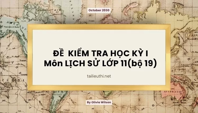 ĐỀ  KIỂM TRA HỌC KỲ I Môn LỊCH SỬ LỚP 11(bộ 19) ( đa dạng và chi tiết )...