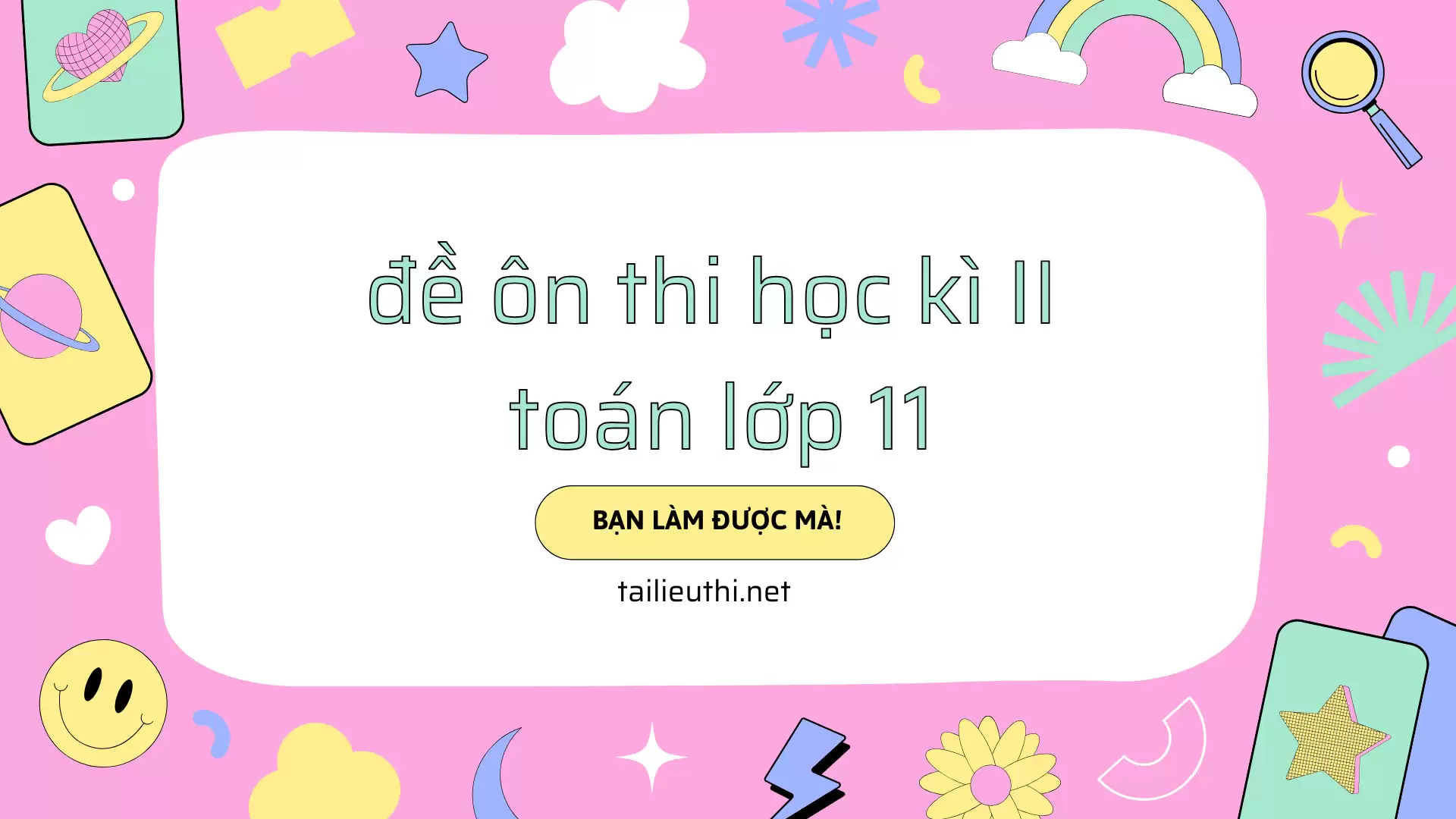 bài tập luyện thi kì II toán lớp 11