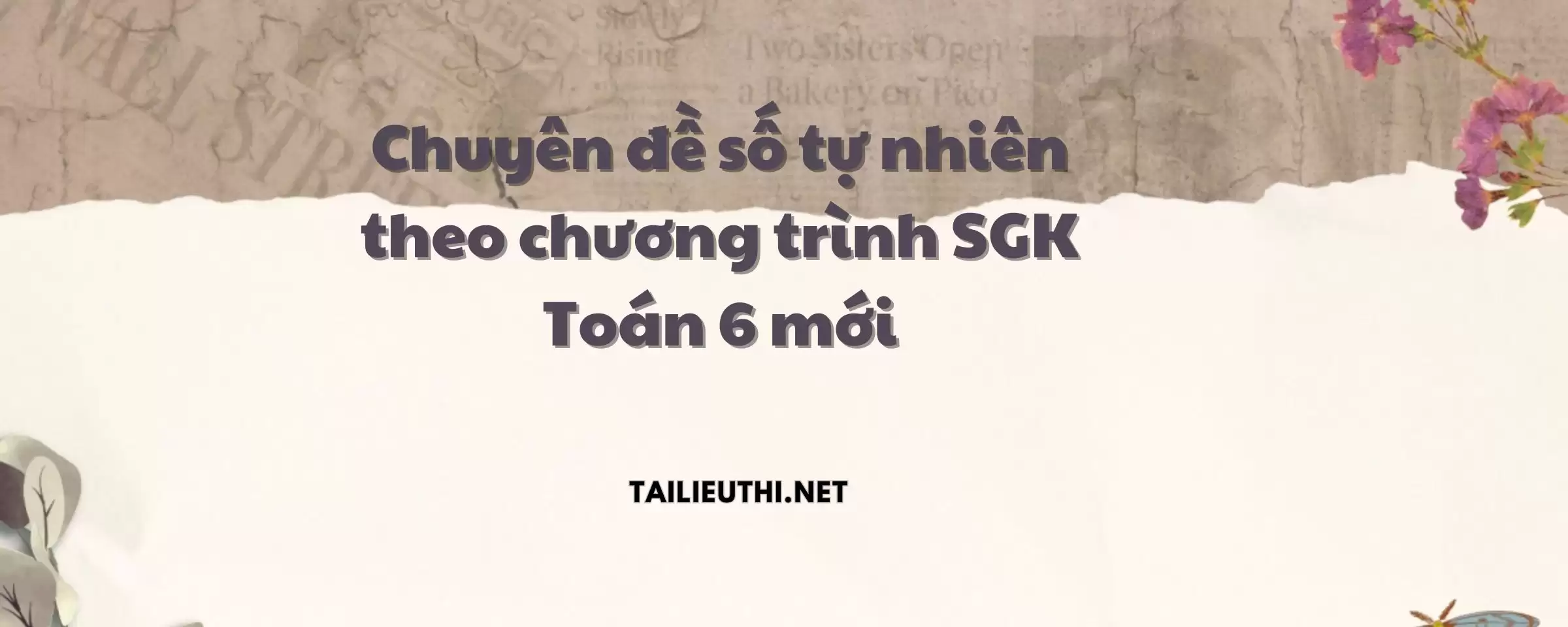 Chuyên đề số tự nhiên theo chương trình SGK Toán 6 mới